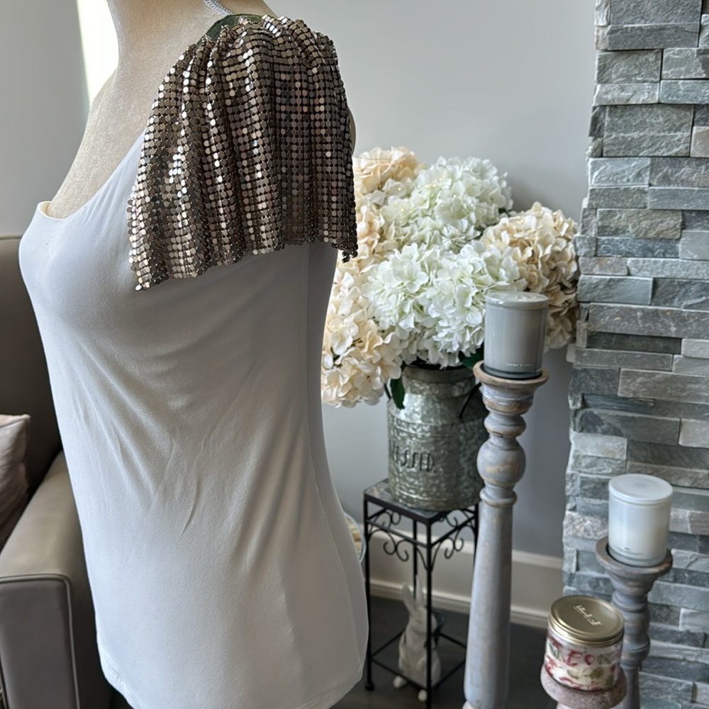 BSB Collection One Shoulder open Tank. Size L - Picture 3 of 8